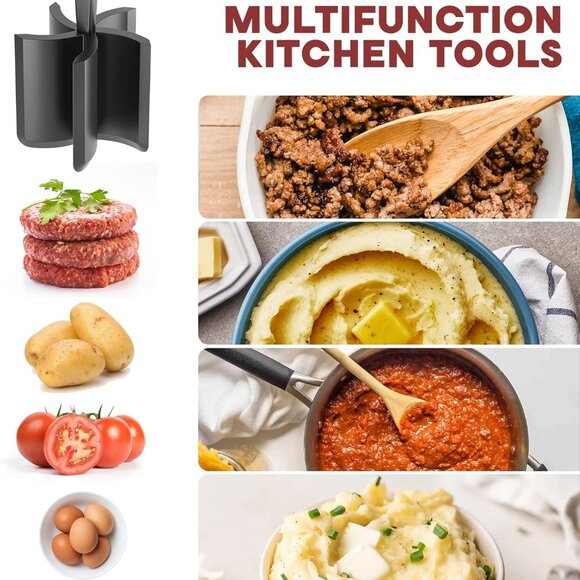 Hamburger Grinder, Premium Heat Resistan - Picture 6 of 7